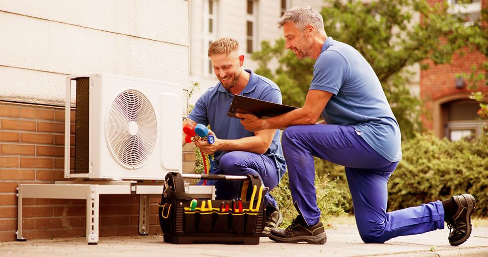 installing new HVAC unit
